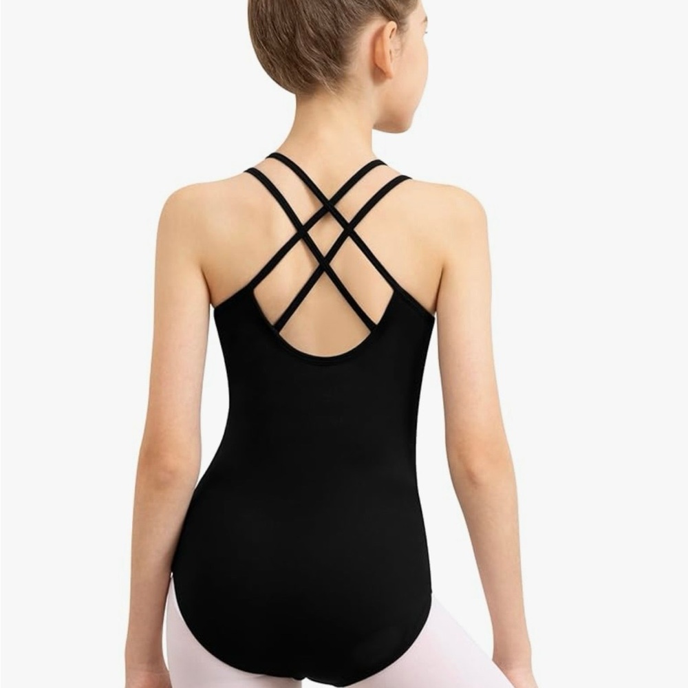 Daydance Cotton Leotard Women’s US Size S (2-4) Black Dance Ballet Sleeveless